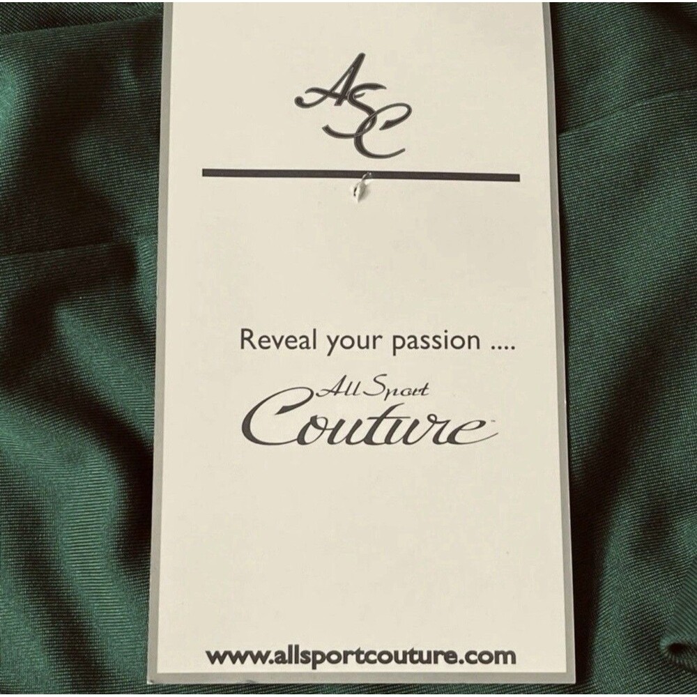 New York Jets All Sport Couture NFL Long Sleeve Green Shirt Women's XL NWT - Picture 5 of 8